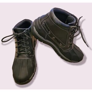 Sperry Top-Sider Glacier Chukka Men Size 10.5M Waterproof Black Leather STS10959